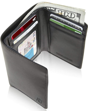 Vegan Trifold Wallet With ID Window