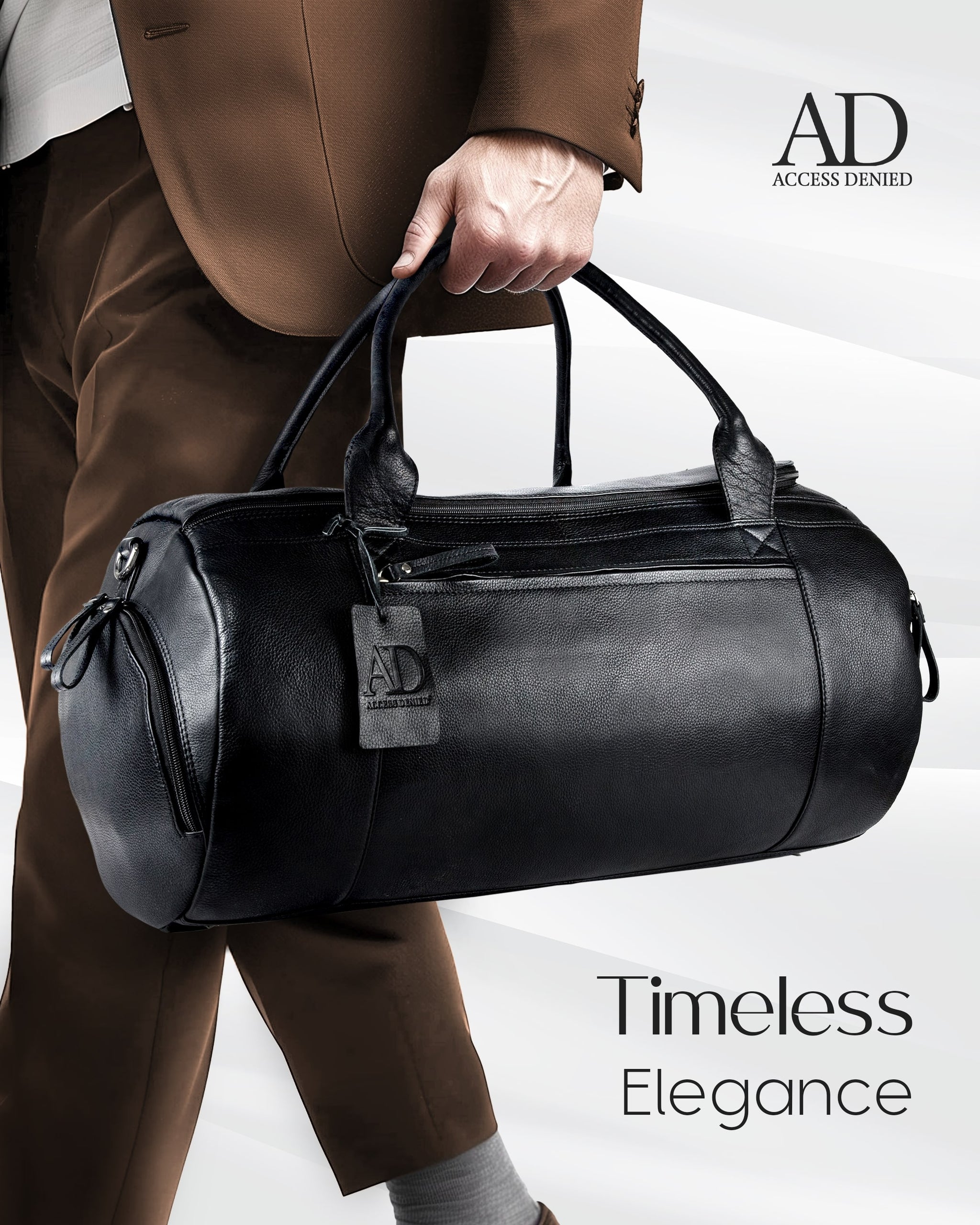 Genuine Leather Travel Duffel Bag For Men Genuine Leather Travel Duffel Bag For Men