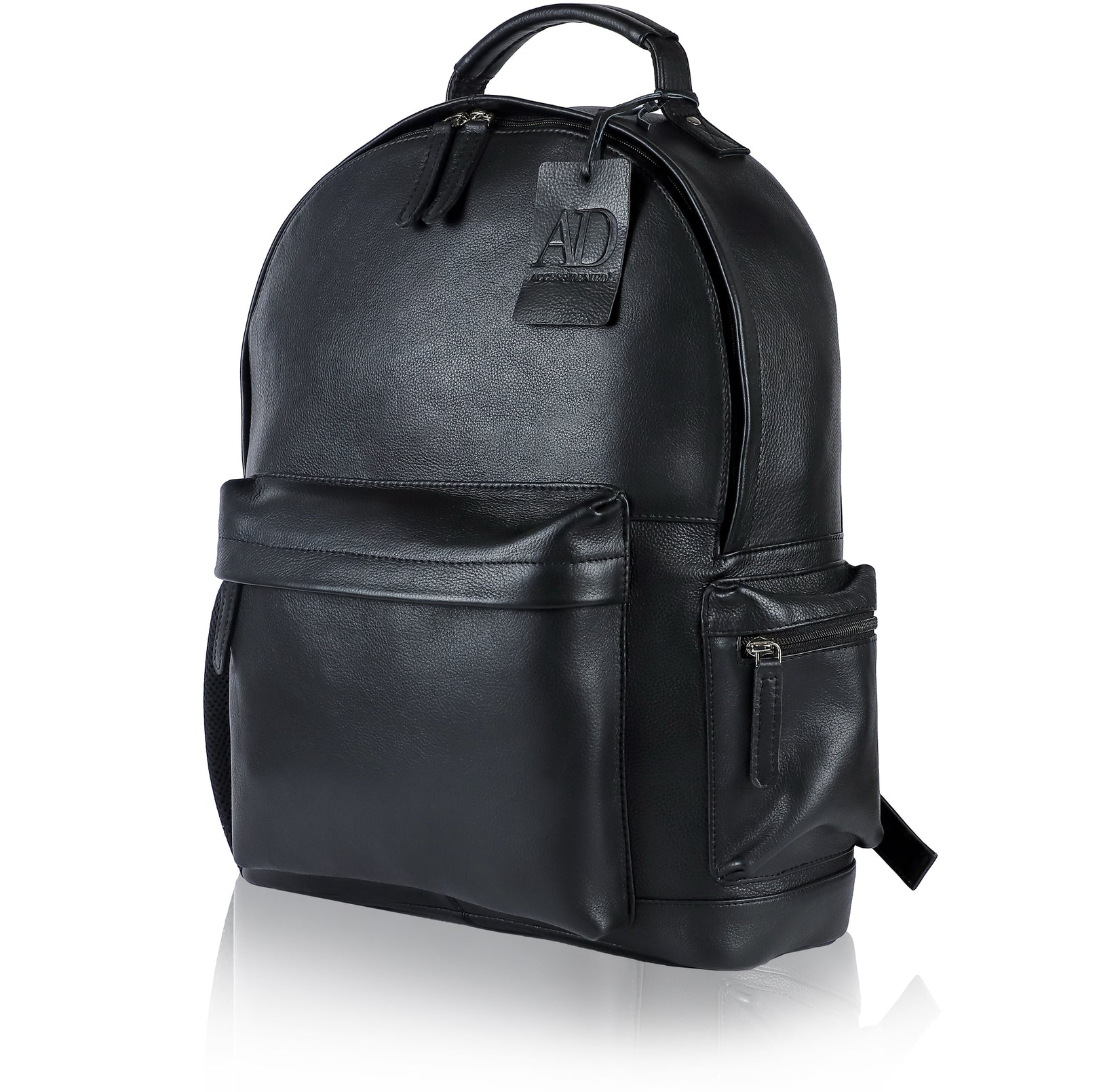 black leather backpack with laptop sleeve LOVEVOOK for Women 18 inch,Travel Backpack Purse Nurse Teacher Backpack Computer Laptop Bag,Professional College Business Work Bags Carry On Backpack USB Port,Black : Electronics Exterior Access Black Leather Professional Laptop Backpack