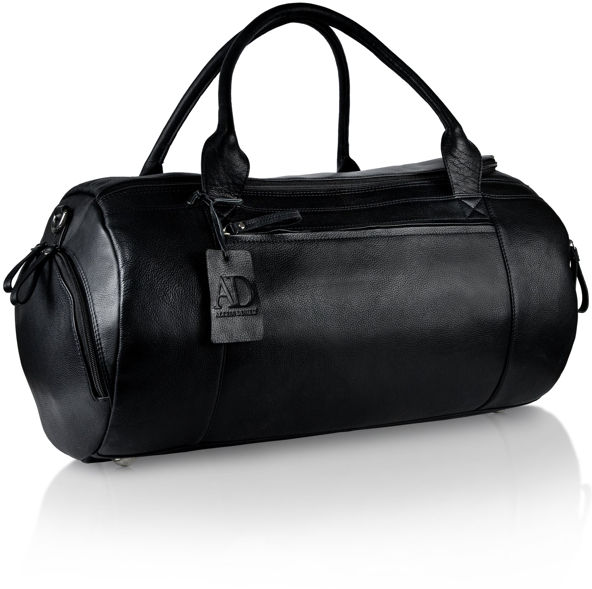 black leather travel duffel bag Leather Travel Duffel Bag