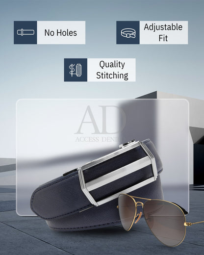 Leather Ratchet Belt – No Holes, Custom Fit
