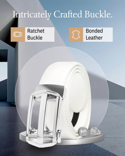 Leather Ratchet Belt – No Holes, Custom Fit