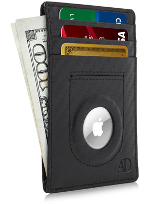 Slim Card Holder With Air Tag Holder