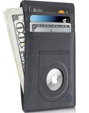 Slim Card Holder With Air Tag Holder