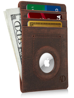 Slim Card Holder With Air Tag Holder