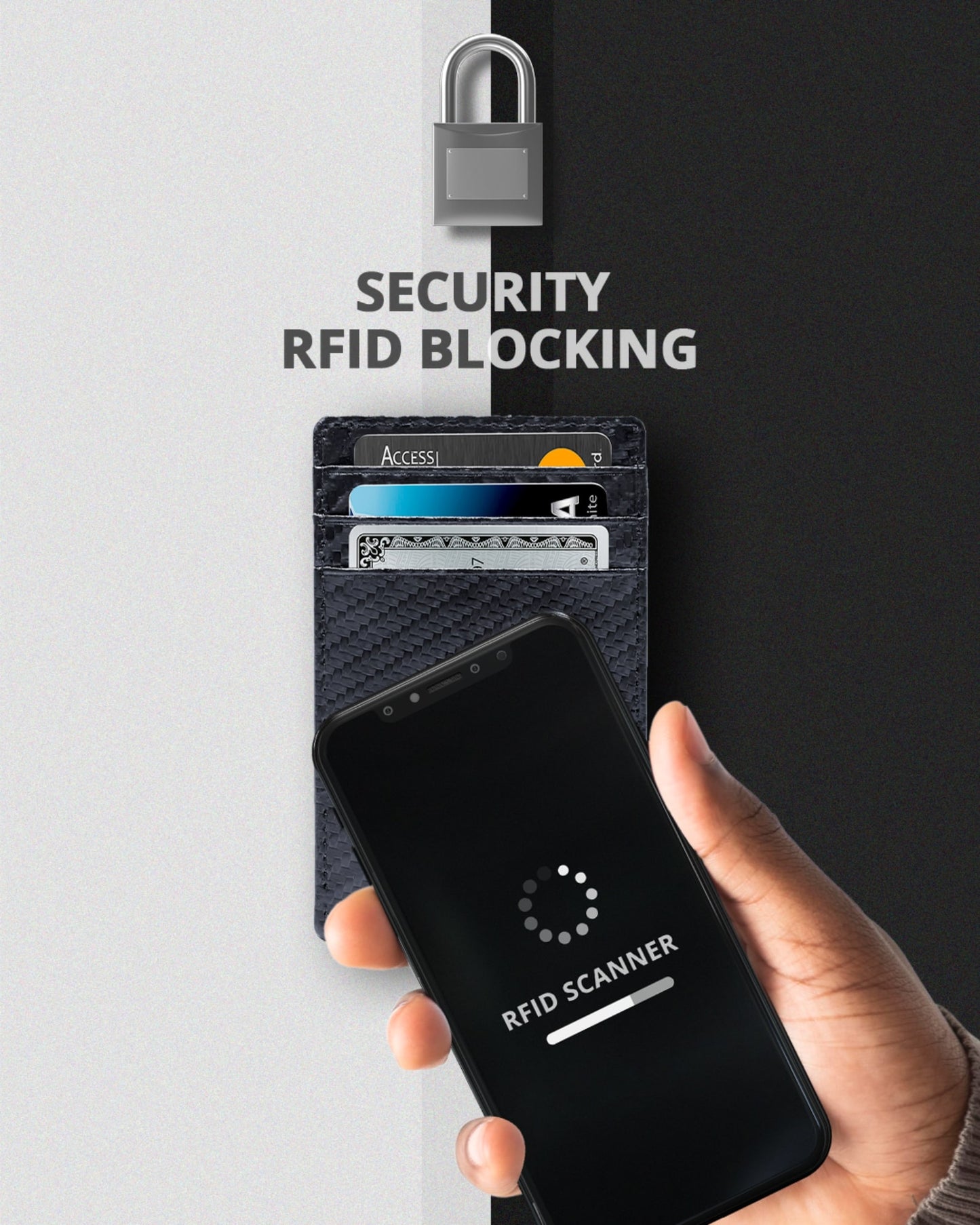 Genuine Leather Slim Card Holder – RFID Blocking, Minimalist