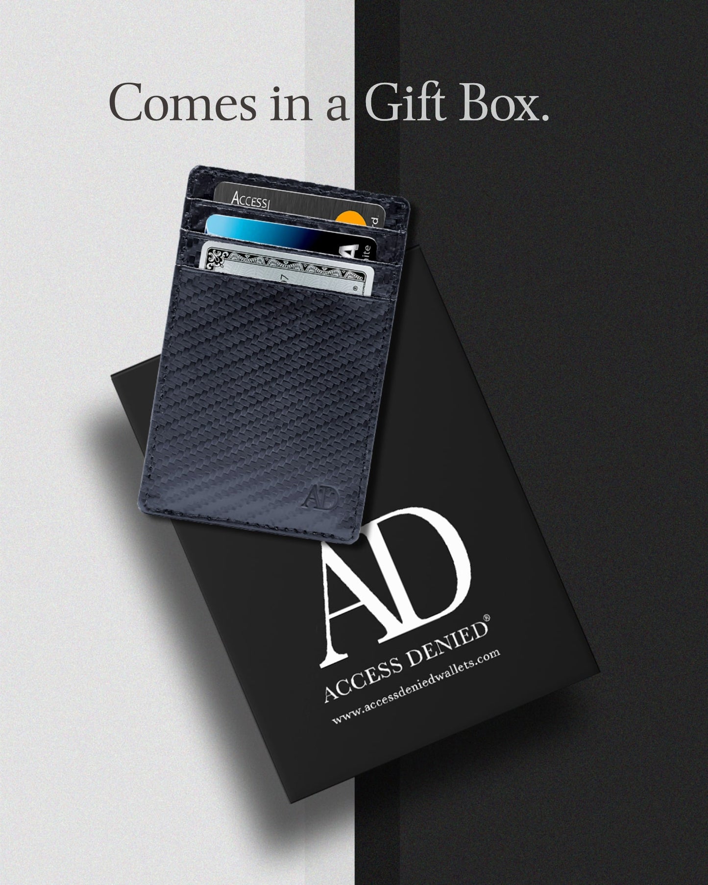 Genuine Leather Slim Card Holder – RFID Blocking, Minimalist