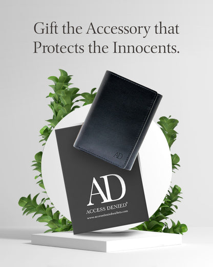 Vegan Leather Trifold Wallet – ID Window, RFID Blocking