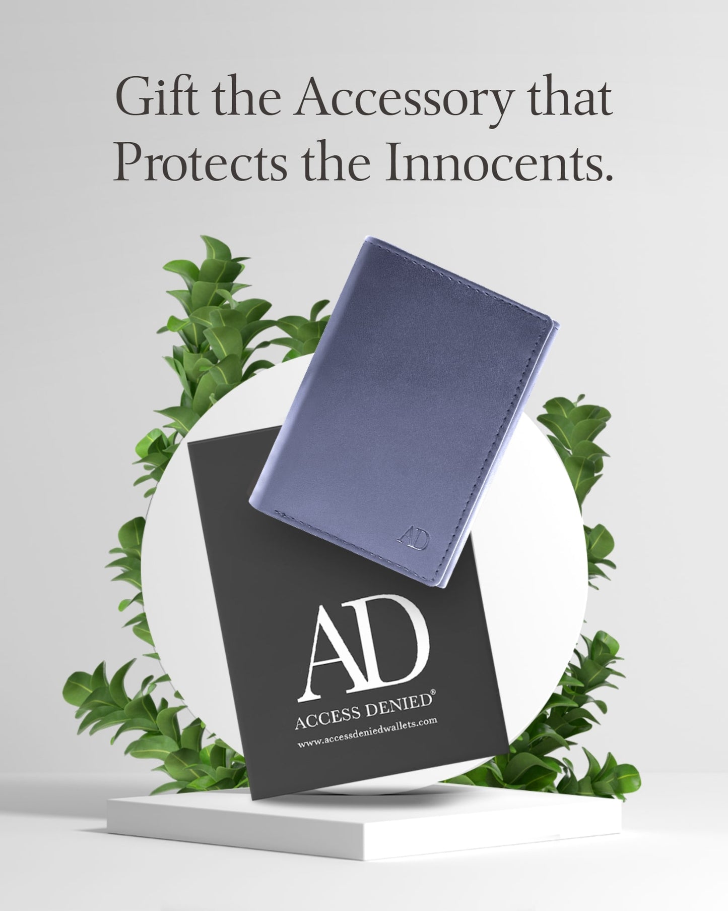 Vegan Leather Trifold Wallet – ID Window, RFID Blocking