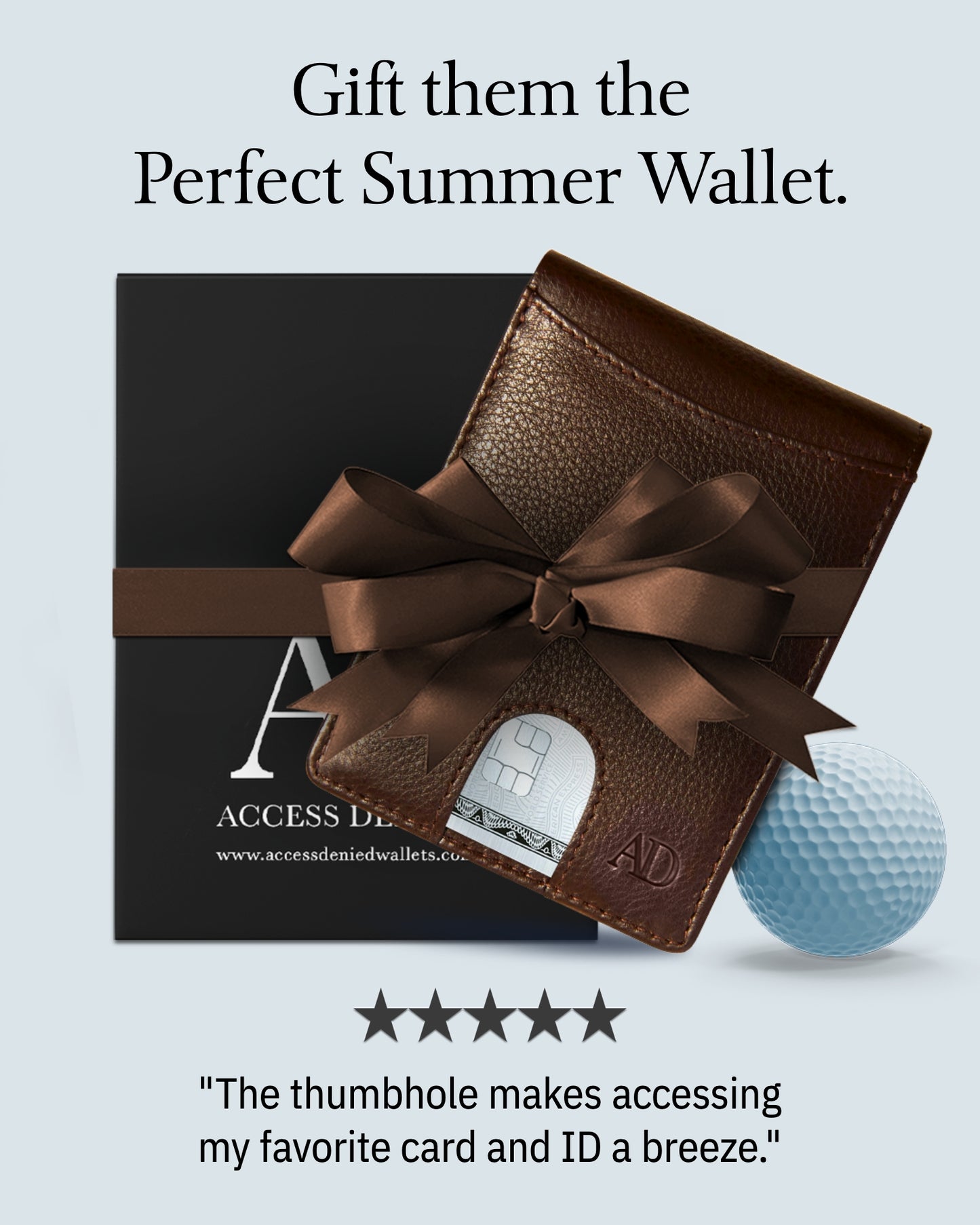 Genuine Leather Pull-Strap Bifold Wallet – Holds 7 Cards, RFID Blocking