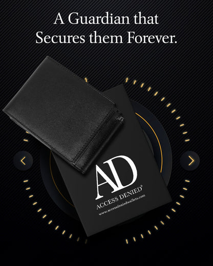 Leather Trifold Wallet – Removable Money Clip