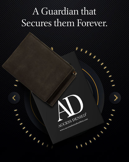 Leather Trifold Wallet – Removable Money Clip