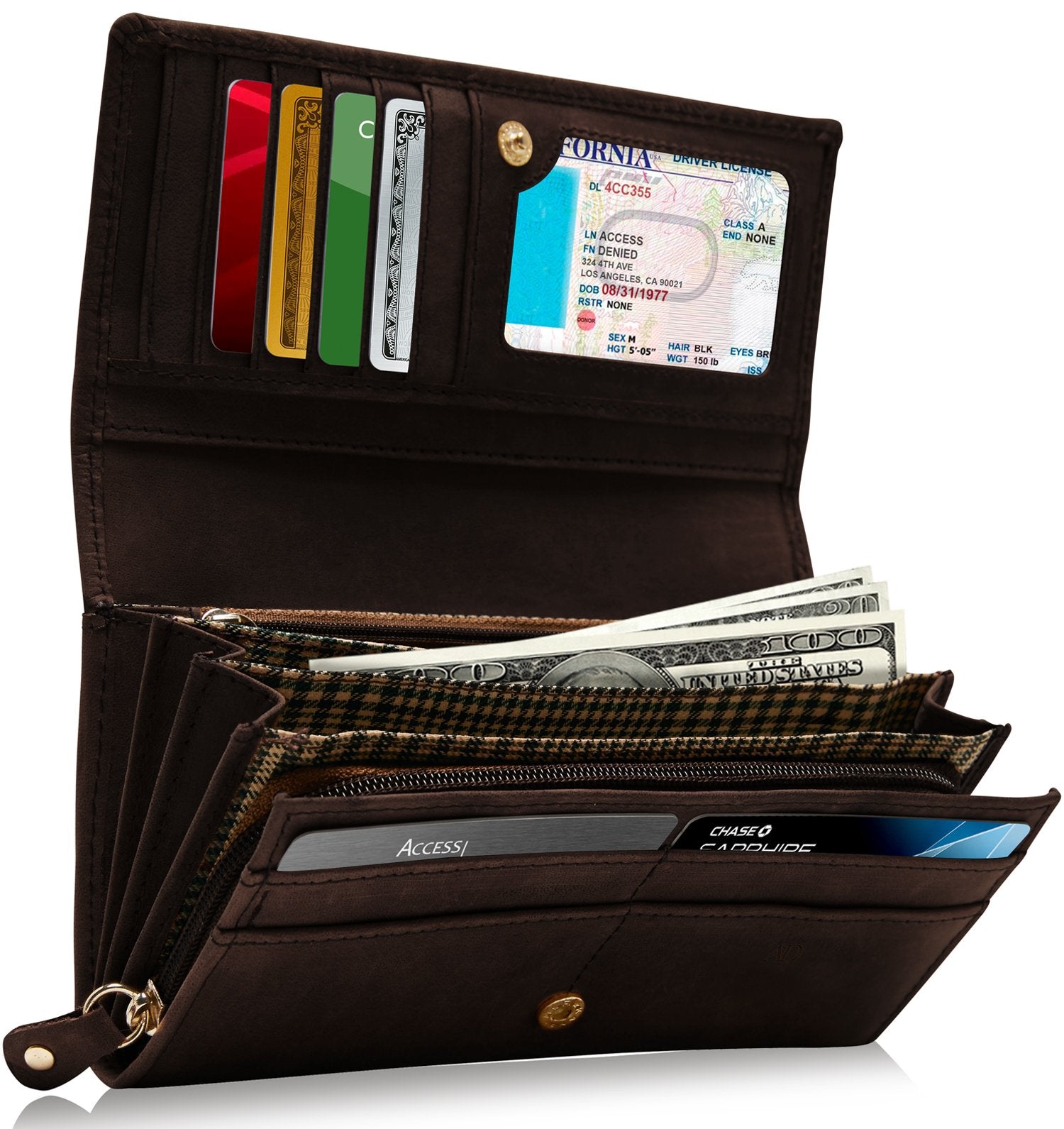 [JILLSTUART]★JOY★ACCORDION CARD WALLET RFID Accordion Leather Card Case, Credit Card Wallet