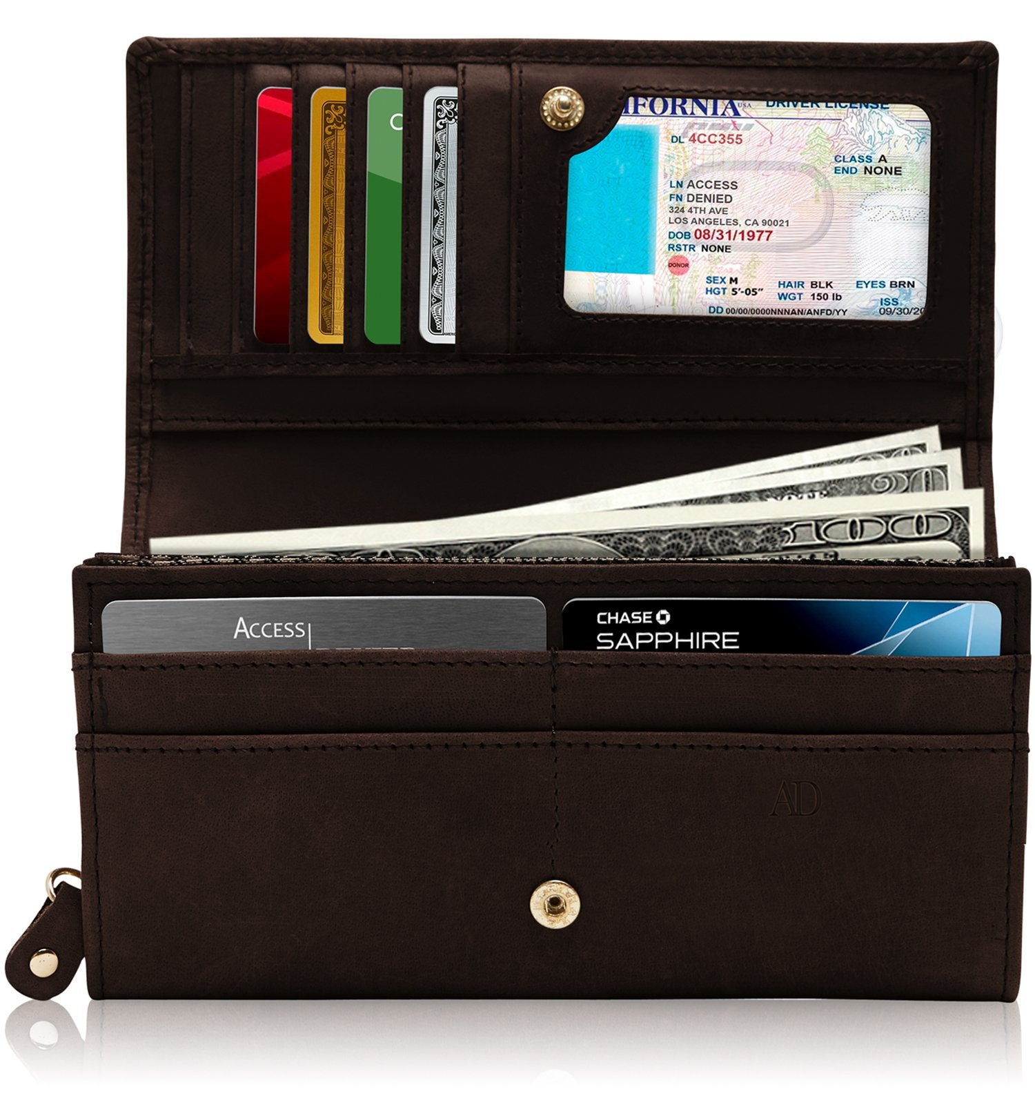 ATHE VANESSABRUNO★Flap accordion card wallet 関税送料込 RFID Accordion Leather Card Case, Credit Card Wallet