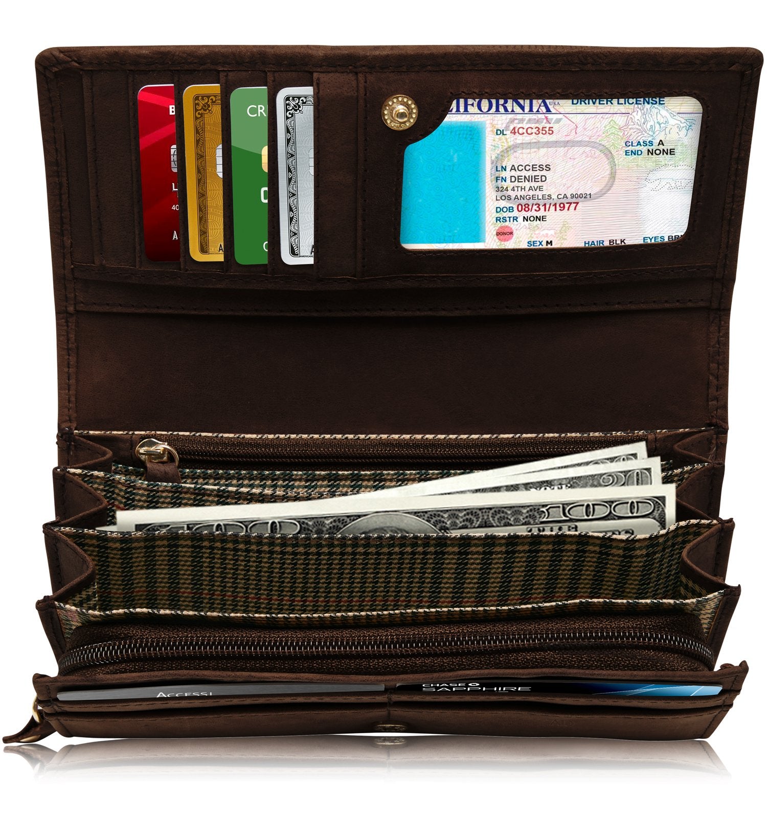小物 archive incarnation wallet backlash Genuine Leather Floral Women's Wallet RFID Blocking | Access