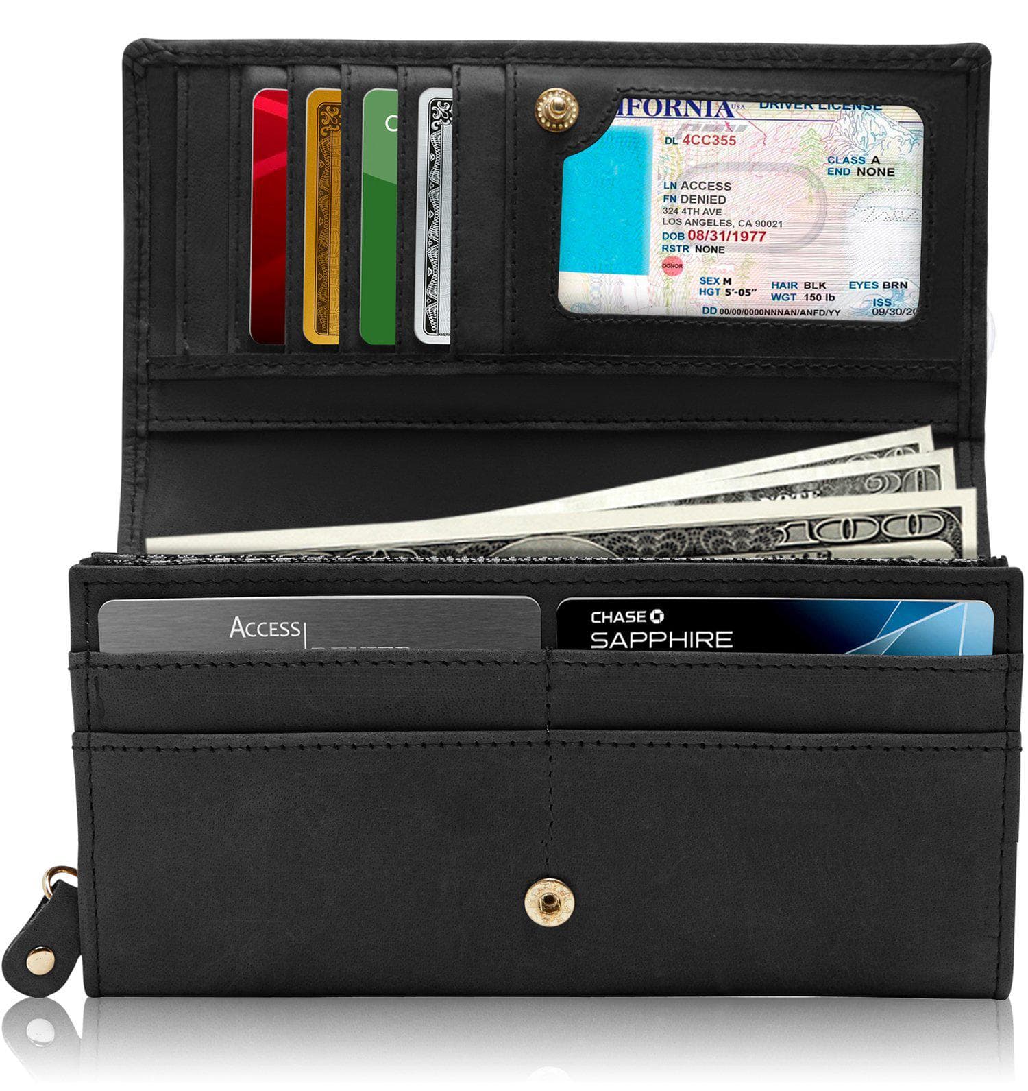 ★NlCK&NlCOLE★ CRYSTAL ACCORDION WALLET_ETOFFE The Arlie - Trendy Metal Frame Accordion Wallet in Wine