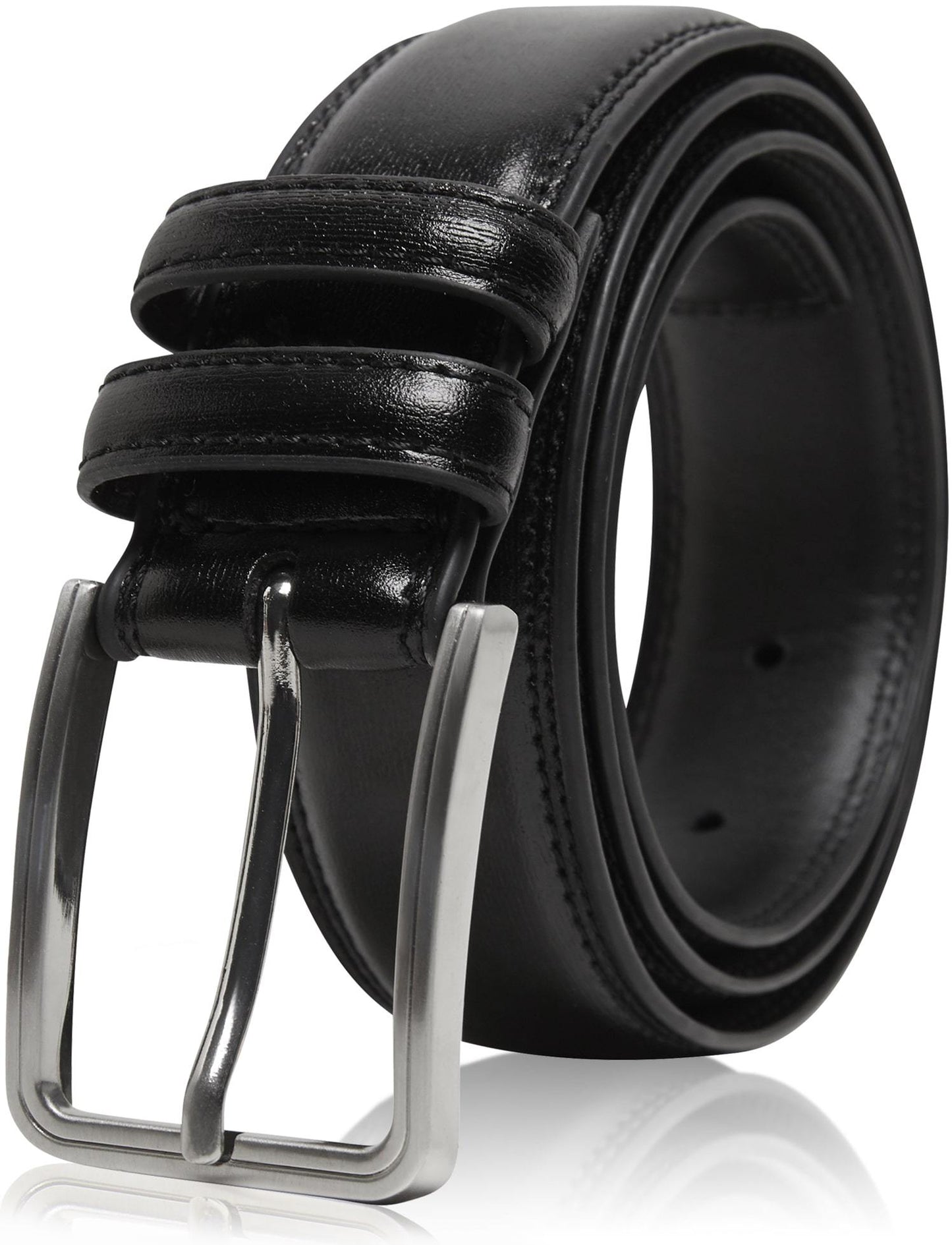 Genuine Leather Belt for Men – Zinc Alloy Buckle, 1.25" Strap
