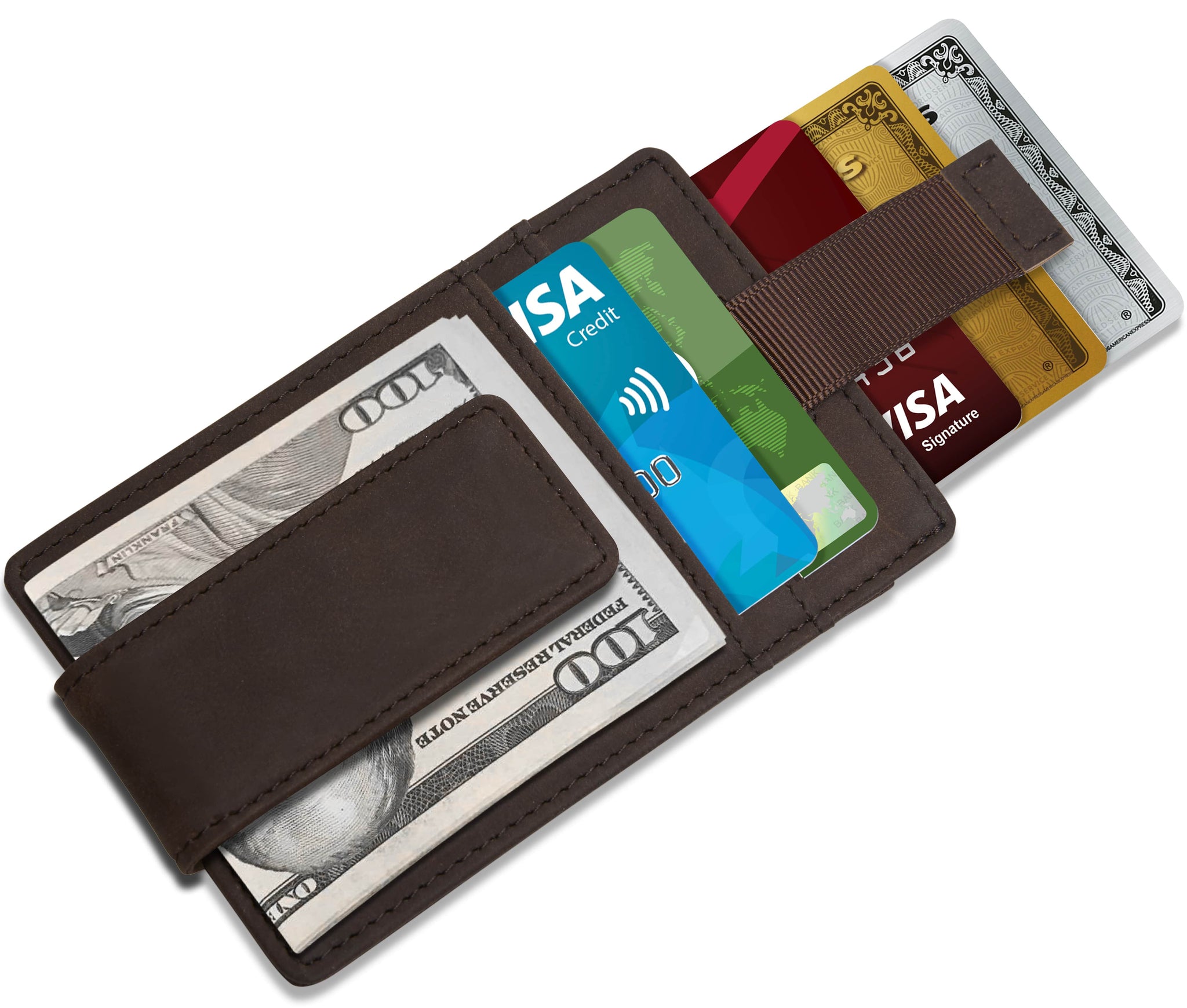 Money Clip Card Holder With Pull Strap | Access Denied - Access Accessories Money Clip Card Holder With Pull Strap | Access Denied - Access Accessories