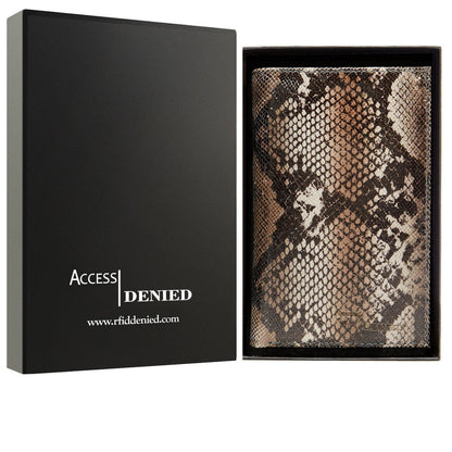 Genuine Leather Passport Holder – RFID Blocking, Travel Card Slots