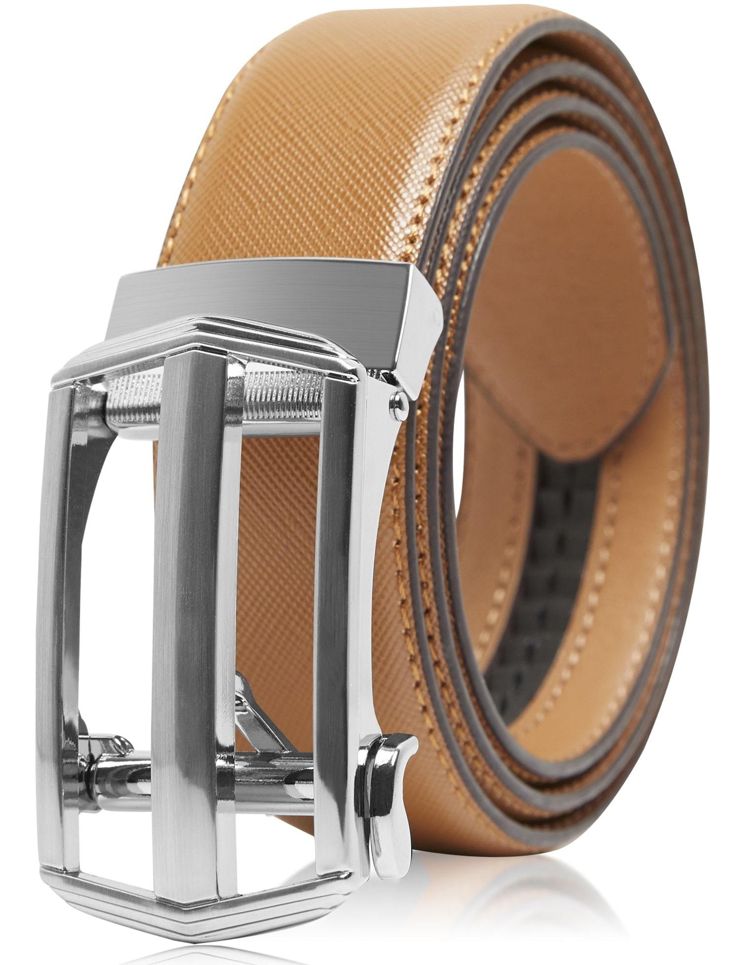 Leather Ratchet Belt – No Holes, Custom Fit