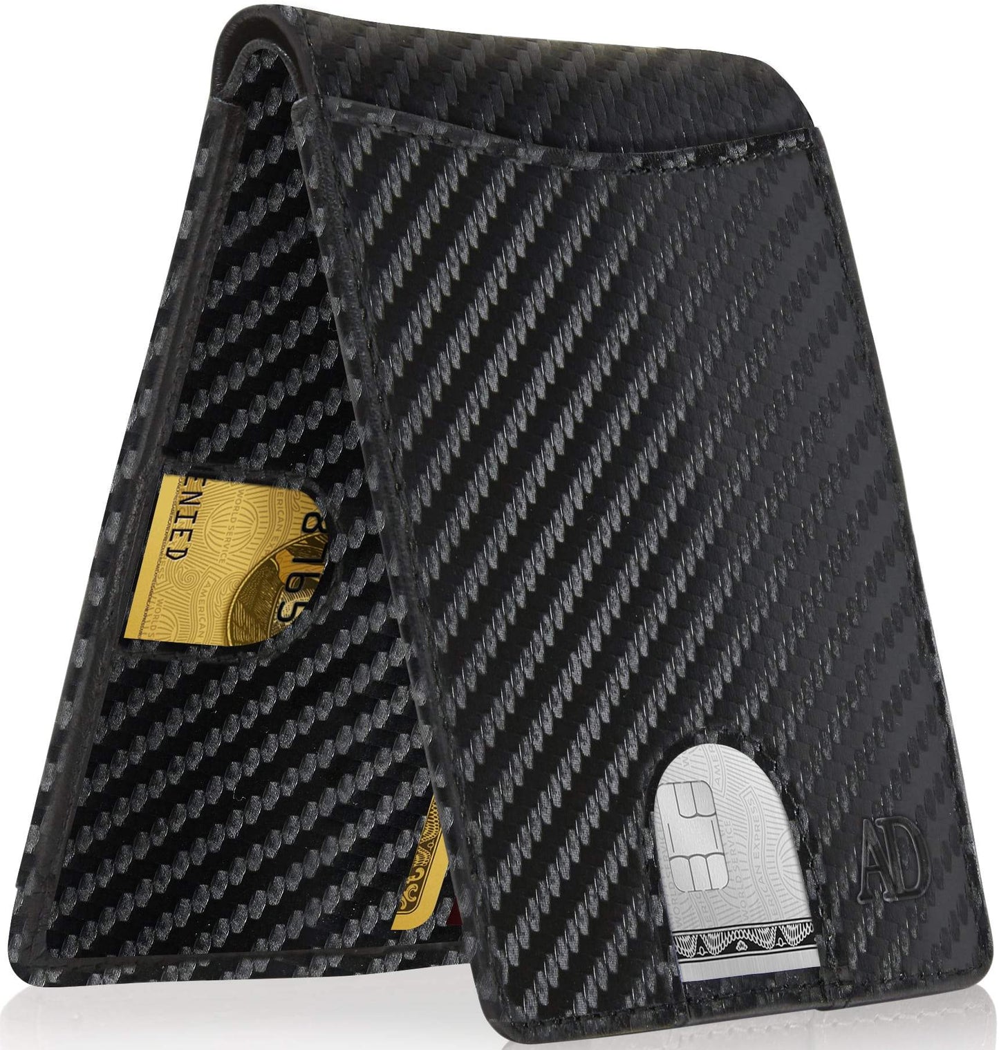 Genuine Leather Pull-Strap Bifold Wallet – Holds 7 Cards, RFID Blocking