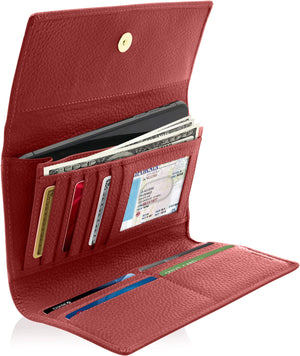 Trifold Clutch With Removable Checkbook Holder