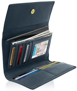 Trifold Clutch With Removable Checkbook Holder