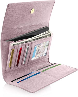 Trifold Clutch With Removable Checkbook Holder